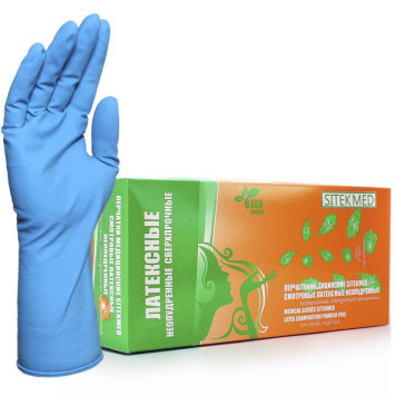 Перчатки латексные SitekMed, 25 пар